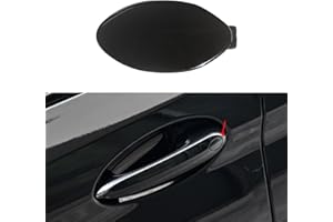 Y-QIPED Car Door Handle Key Cover Cap Keyhole Protector Lock Access Replacement for BMW Z4 X3 X4 X5 X6 X7 3 4 5 6 8 Series OE# 8089701 7470565 7470575 (Black)