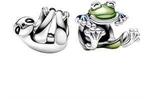 NUNUYAYA Charm Bead Ciondolo in Argento Sterling 925 Elephant Leaf Butterfly Car con Cubic Zirconia Pendenti Compatibile con Braccialetti e Collane europei,Compleanno di Natale Perline per Donne