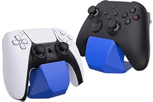 PlayVital Supporto Controller per ps5,Porta Joystick per ps4,Stand Base per Xbox Series/One X S per Nintendo Switch Pro Controller-Blu
