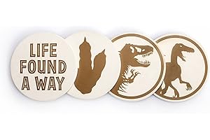 HALF MOON BAY Park Jurassic - podstawki - Park Jurajski zestaw 4 podstawek