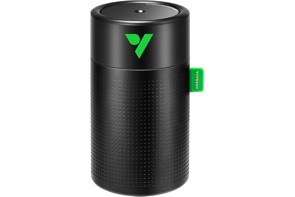 VIVOSUN AeroStream U075 luftfuktare, 750 ml mini kall dimma luftfuktare med 2 dimlägen, automatisk avstängning, intelligent k