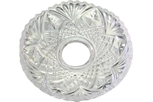 AMBROS - KRISTALL Lichtschale~ Bobeche Ø100mm Bleikristall 6 Seitenlöcher ~ Kronleuchter Lüster