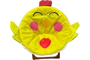 just4baby Kids Children Foldable Bedroom Play Room Moon Chair Moonchair Yellow Chicken Little Chick Design