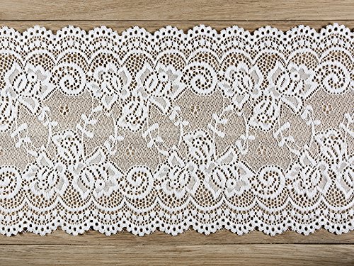 Tischband Spitze auf der Rolle weiß 0,15 Meter x 9 Meter - 2