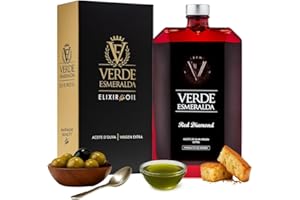 ‎V E VERDE ESMERALDA Gourmet-Olivenöl extra vergine Sorte | Oil Premium, filtriert aus der Sierra de Cazorla, ausgewogen fruchtiges Olivenöl von frischem Gras, Tomate und Mandel. (Royal)