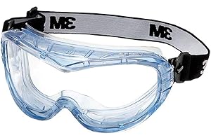 3M Fahrenheit Schutzbrille 71360-00012, Vollsichtbrille, Kratzfest, Staubdicht, bequeme Passform, indirektes Belüftungssystem, Bietet Platz zum Tragen einer Korrektionsbrille, AS/UV, PC, Klar