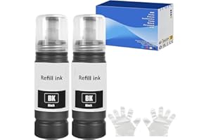 FANSHENG Ink Compatible with ink refill bottles for ET-1810 ET-2861 ET-2860 ET-4800 ET-2810 ET-2811 ET-2812 ET-2814 ET-2815 ET-2830 ET-2711 ET-2726 ET-4700 (2 Pack, Black x 2)