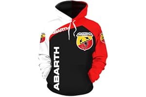 SPONYBORTY Felpe con Cappuccio Giacche da Uomo e Donna per Ab-Arth Cardigan con Stampa 3D Felpa Casual in Poliestere Camicetta