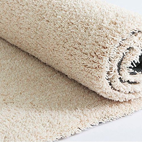 YLMD Simple Nordic hairy soft and comfortable rugs, bedroom activities carpet for children , stylish washable rectangular carpet, bedside table crawl mat, yoga fitness mat leisure, pet activities carpet ( Color : Beige )