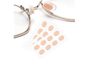 OPUGIT Nose Pads Soft Foam Adhesive Anti-Slip Silicone Eyeglass Nose Pads Stick On for Glasses Eyeglasses Sunglasses 12 Pairs, 1.5mm,Skin Color