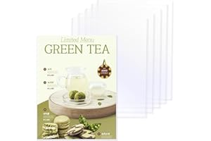 FIACVRS 6 PCS Page Protectors, 8.5x11 Clear Document Holders, A4 Rigid Print Protectors Photo Sleeve Holder Hard Plastic Page Sheet Protectors for Paper, Posters Certificate Protector