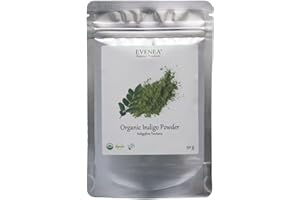 EVENEA Organic Indigo Leaf Powder from India - Pure and Premium Quality (50g)