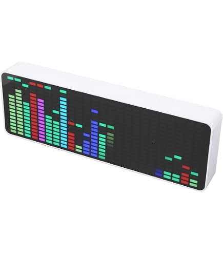 Douk Audio LED Musik-Spektralanalyzer – RGB Lichtorgel Für Echtzeit-Frequenzanzeige, USB Desktop Audio Analyzer