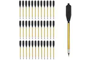 ‎HUNTINGDOOR Huntingdoor 6,3" Aluminium Armbrust Pfeile Bolzen für 50 lb / 80lb Pistolenarmbrust Erwachsene Armbrust Jagd Präzisionsziel Armbrustpfeile 36/60 Pack