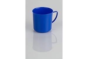 Kimmel 21-000-1505-1 asa, té, Taza de café, Reutilizable, irrompible, pequeña, 180 ml, Plástico, Azul