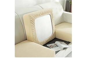 VEAI Sofa Sitzkissenbezug Stretch 4/3/2/1 Sitzer/L Form Samt Sofabezug Braun/Schwarz/Rot/Groß Elastische Couch Kissenbezüge Husse Überzug Bezug Für Sofa Sitzkissen ( Color : #8 , Size : 3 seats (150-190cm)