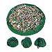 Hivel Portable Toy Storage Bag Easy Tidy Play/Storage Kids Play Mat Toys Organizer Ideal for Lego Duplo and Other Children's Toys for Faster Cleanup Large Size Diameter 150cm - Green