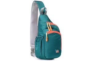 Gisdanchz Impermeable Mochila Cruzado Bolso Pecho Hombre Mujer Bandolera para Deporte, Viajes, Etc