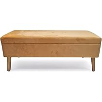 Panca Fondoletto HOMCOM Con Vano Da 47L - Poliestere Arancione, 95x38x45 Cm, Per Camera E Ingresso