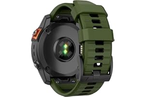 MYSNBKN Bracelet 26mm pour Garmin Fenix 7X Pro/Fenix 7X/Fenix 6X/Fenix 6X Pro/Fenix 5X/Fenix 5X Plus/Fenix 3/Fenix 3 HR, bracelet de remplacement en silicone souple
