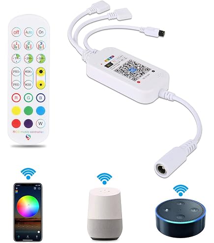 Controller LED WS2812B Con Bluetooth E Microfono | SP107E Per Strisce Pixel WS2811 SK6812 APA102 | 5-24V - 4