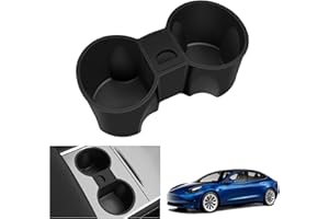 GAFAT Tesla Model 3 2021-2023/ Model Y 2021-2024 Porte-Gobelet, Model 3 Model Y 2023 Support pour Boisson en Gel de Silice Tapis, Tesla Model Y 2024 Accessoires [Pas pour Model 3 2024+]