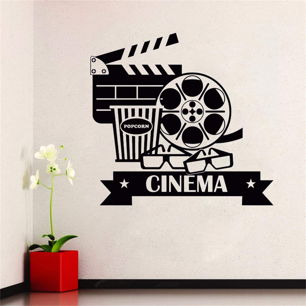 autocollant-mural-Cinma-Cinma-Maison-Popcorn-Cinmatographie-Dcoration-Pour-Le-Cinma