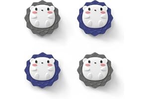 LEYU SMART LEYUSMART 3D Thumb Grips Caps 4 PCS Hedgehog Blue Gray for Nintendo/Playstation/Xbox,Joycon Grip Caps Analog Stick Button Cover
