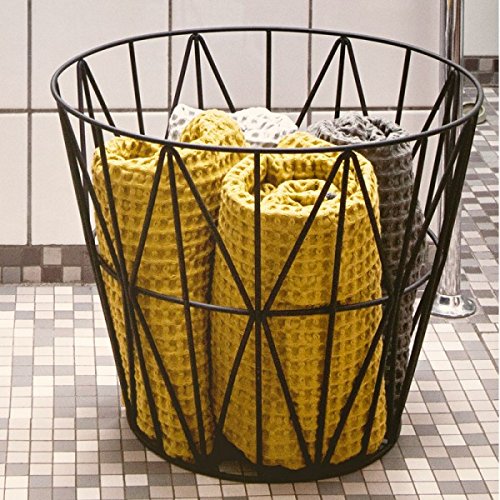 ferm LIVING Wire Drahtkorb Medium, schwarz Ø 50cm H 40cm - 2