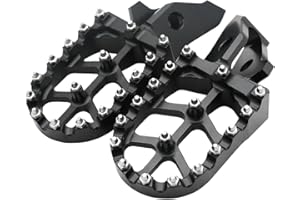 BECWDVO Motorcycle CNC Aluminum Footpegs Bracket Pedals Foot Pegs/Fit For Surron Ultra Bee UB Electric Motocross Bike Motorcycle Footrest Foot Pegs(Ultra Bee Black)