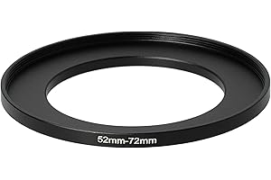 vhbw Step UP adapter filtra 52-72 mm pasuje do Canon Casio Pentax Olympus Panasonic Sony Nikon Ricoh Sigma Tamron Samsung Fujifilm Agfa Minolta Kodak