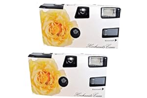 GENERISCH 2 x 1A Photo Porst - Fotocamera usa e getta, colore: giallo