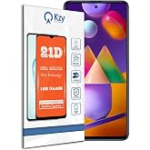 KZY İLETİŞİM Samsung Galaxy M31S ile uyumlu Tam Kaplayan 21D Temperli Ekran Koruyucu Cam