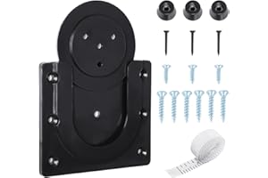 COACOM Set di Supporto da Parete per Bersaglio Con Metro a Nastro - Accessori per Freccette in Acciaio Nero