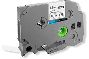 Typicshop - Cinta de Etiquetas 8 metros compatible con Brother TZ, P-Touch | Recambio con negro sobre Blanco - TZe-231 TZe231 TZ231 PT-H100LB PT-P300BT PT-1010 1000 GL-H105 PT-H100R PT-H108GT