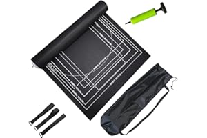 TOTHDATE Jeu de Planches de Puzzle pour 1000/1500/2000pcs, 80x120cm/1.5mm Tapis de Puzzle Pliable avec Gonfleur/Sac/Sangles pour Puzzle Rond, Carré et Rectangle, Noir.