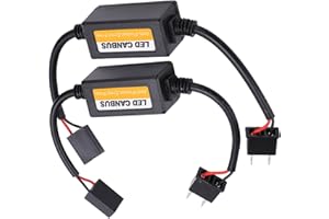 SHANRYA Annuleur d'erreur pour H7, code d'erreur de décodeur de LED anti-scintillement de tableau de bord de voiture d'annulation de défaut pour le décodeur de Bus Canbus pour H7 DC