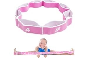 GIKPAX Stretch-Gurt für Kinder, Stretchgurt mit 8 Schlaufen, Trainingsbänder für Latein-Tanz, Widerstandsbänder für Kinder, Tänzer, Pilates, Yoga, Fitnesstraining
