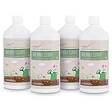Effektive Mikroorganismen aktiv 4 Liter (4 x 1 Liter) - EM aktiv - Bodenhilfsstoff - Anwendungsfertig für z.B. Bodenaktivator