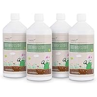 Effektive Mikroorganismen aktiv 4 Liter (4 x 1 Liter) - EM aktiv - Bodenhilfsstoff - Anwendungsfertig für z.B…