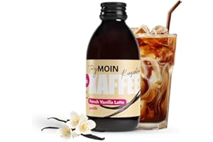 ‎TRY MOIN TryMoin - Vanilla Latte - Kaffeekonzentrat mit Vanille-Kaffee-Sirup, Kaffee auf Barista Niveau, ideal für Eiskaffee, Cappuccino, Frappé und weitere Kreationen, 30 Kaffees pro Flasche