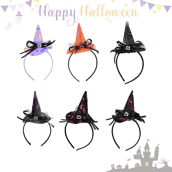 Serre-tête Et Collier Halloween Araignée - Lot De 2 Pièces En Feutre, Pour Costume Sorcière Femme/ado