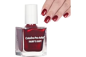 EONFAVE Pearl Red Nail Polish - Pearlescent Shell Glitter Red Shimmer Mermaid Nail Polish - Polarized Glitter Nail Polish Quick Dry Long-Lasting Breathable - No Need Baking Nail Art