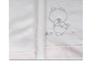 BABYLINE Juego Sábanas Coralina 100% para Cunas/Cama de 70X140 cmtrs. Cálida, Hipersuave, Hipoalergénica. Incluye Sábana Bajera, Encimera y Funda de Almohada. (Pepo Rosa)