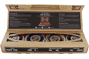 Dear Barber MINI HAIR STYLING COLLECTION GIFT SET – Travel-Sized Hair Styling Kit for Men – Includes Fibre, Mattifier, Shaping Cream & Strong Hold Pomade For Men, 4x 20ml