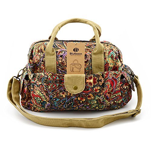Bluboon Women’s/Girls’ Backpack with Floral Print for Hiking/Laptop/School Multicoloured sac à main fleur