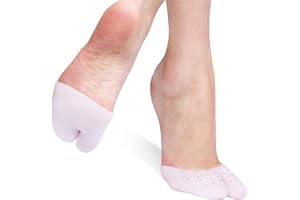 NOFANER Zehenschutz Silikon Gel Zehenkappen, Ballett Spitzenschuhe, Atmungsaktive Weiche Spitzenschuhe Zehenschutz, High Heels Absatzschoner, Verschleißschutz Für Ballett Spitzenschuhe