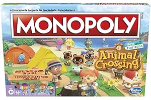 Hasbro Gaming Juego de Mesa Monopoly: Animal Crossing New Horizons - a Partir de 8 años - Divertido Juego para 2 a 4 Jugadores