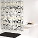 Produktbild Ridder Badezimmer Kunststoff Duschvorhänge, Schicht' Design, 180 X 200 cm, Weiß/Grau / Schwarz/Beige