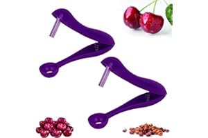 FUFUPAW Lot de 2 dénoyauteurs de cerises - Enlèvement rapide des pierres de fruits - Aubépine - Datte rouge - Jujube